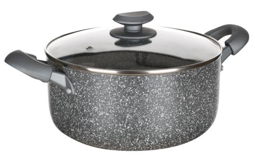 Hrnec se skleněnou poklicí Granite, 1 KS