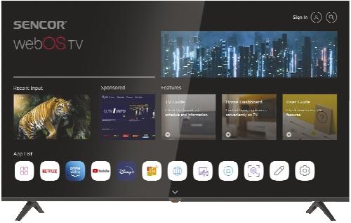 SMART LED TELEVIZOR SLE 65US804B, 1 KS