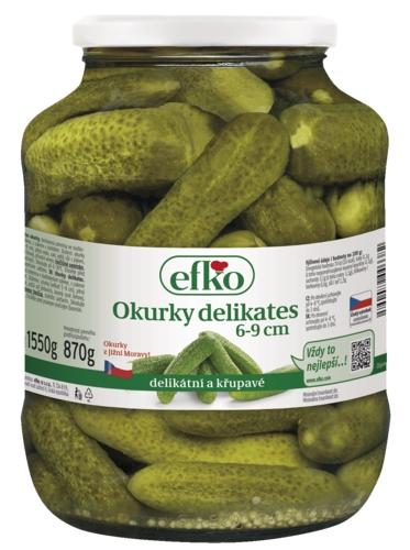 Okurky Delikates, 870 g