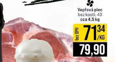 Vepřová plec bez kosti, 4D cca 4,5 kg