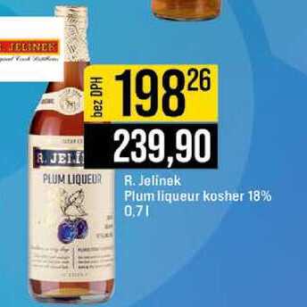 R. Jelinek Plum liqueur kosher 18% 0,7l