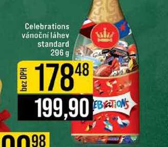 Celebrations vánoční láhev standard 296 g 
