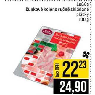 Le&Co šunkové koleno ručně skládané plátky 100 g