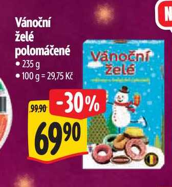 Vánoční želé polomáčené 235 g 
