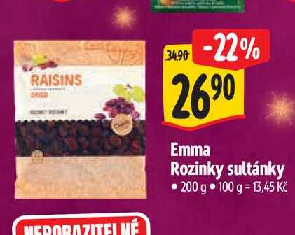   Emma Rozinky sultánky 200 g  