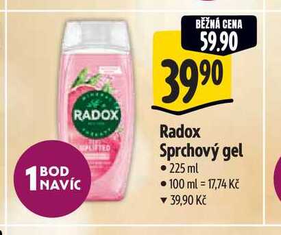   Radox Sprchový gel 225 ml 