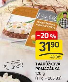TVARŮŽKOVÁ POMAZÁNKA 120 g