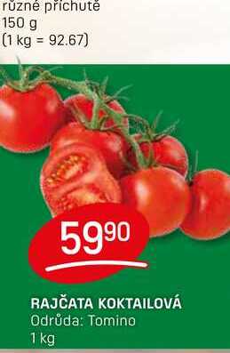RAJČATA KOKTAILOVÁ Odrůda: Tomino 1 kg
