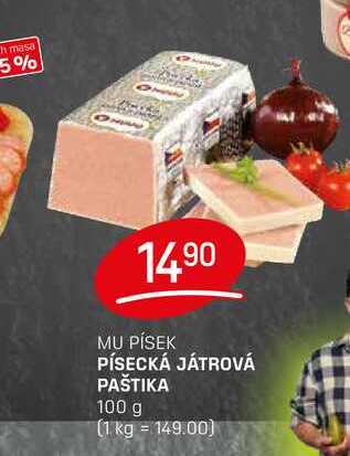 PÍSECKÁ JÁTROVÁ PAŠTIKA 100 g