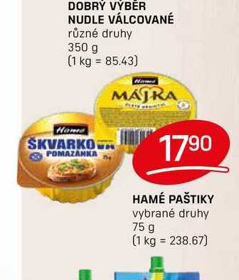 HAMÉ PAŠTIKY vybrané druhy 75 g