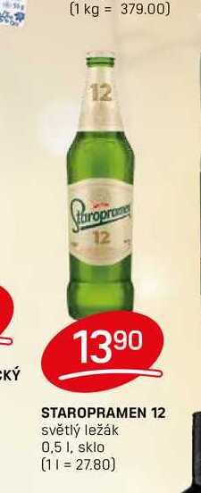 STAROPRAMEN 12 světlý ležák 0,5l