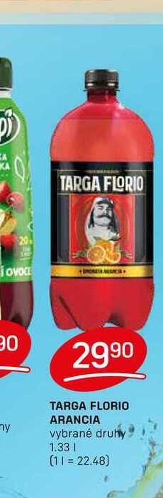 TARGA FLORIO ARANCIA vybrané druhy 1,33l