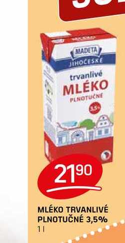 MLÉKO TRVANLIVÉ PLNOTUČNÉ 3,5% 1l
