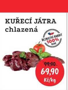 KUŘECÍ JÁTRA chlazená 1kg