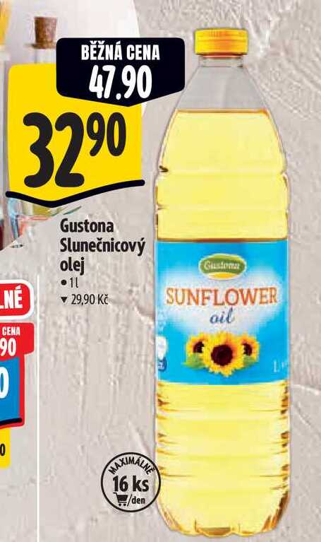   Gustona Slunečnicový olej 1 l