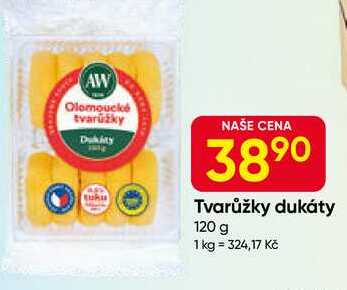 A.W. Tvarůžky dukáty 120 g
