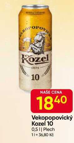 Vekopopovický Kozel 10 0,5l Plech 