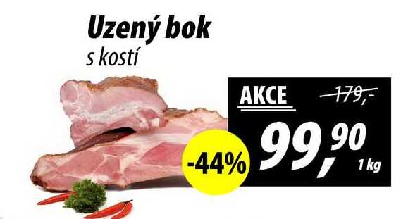 Uzený bok s kostí, 1 kg