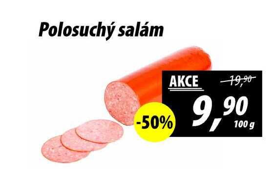 Polosuchý salám, 100 g