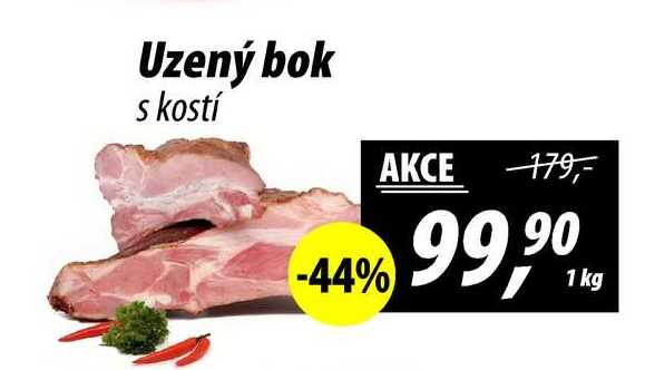 Uzený bok s kostí, 1 kg