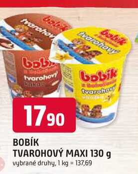 BOBÍK TVAROHOVÝ MAXI 130 g