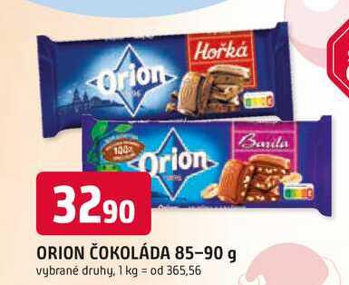 ORION ČOKOLÁDA 85-90 g