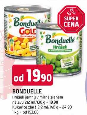 Bonduell Kukuřice zlatá 212 ml/140 g 