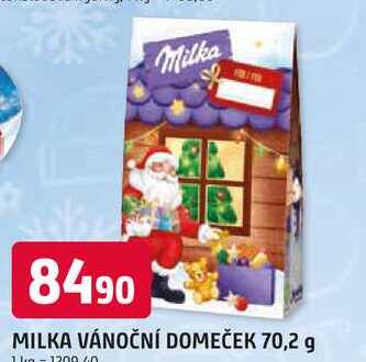 MILKA VÁNOČNÍ DOMEČEK 70,2 g 