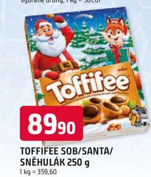 TOFFIFEE SOB/SANTA/ SNĚHULÁK 250 g