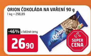 ORION ČOKOLÁDA NA VAŘENÍ 90 g