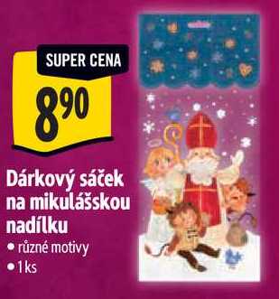 Dárkový sáček na mikulášskou nadílku