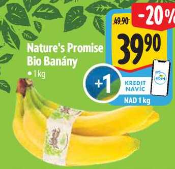 Nature's Promise Bio Banány, 1 kg