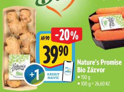 Nature's Promise Bio Zázvor, 150 g