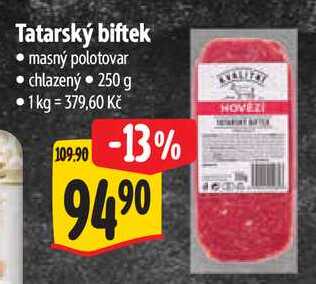 Tatarský biftek, 250 g
