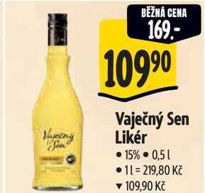 Vaječný Sen Likér, 0,5 l