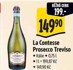 La Contesse Prosecco Treviso, 0,75 l