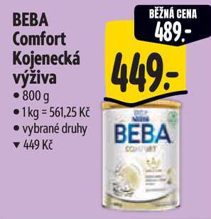 BEBA Comfort Kojenecká výživa, 800 g 
