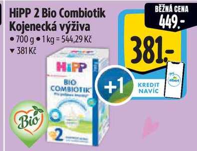 HiPP 2 Bio Combiotik Kojenecká výživa, 700 g