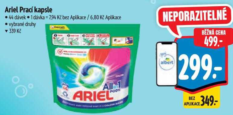 Ariel Prací kapsle, 44 dávek