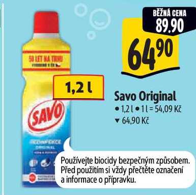 Savo Original, 1,2 l