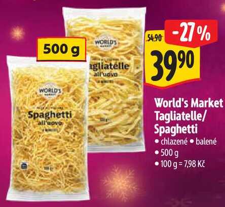World's Market Tagliatelle/Spaghetti, 500 g