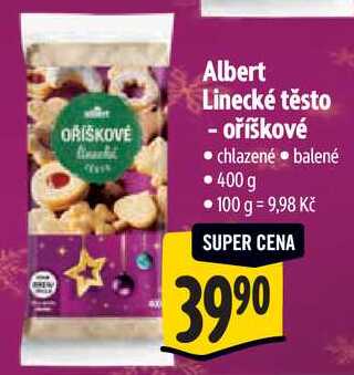 Albert Linecké těsto - oříškové, 400 g