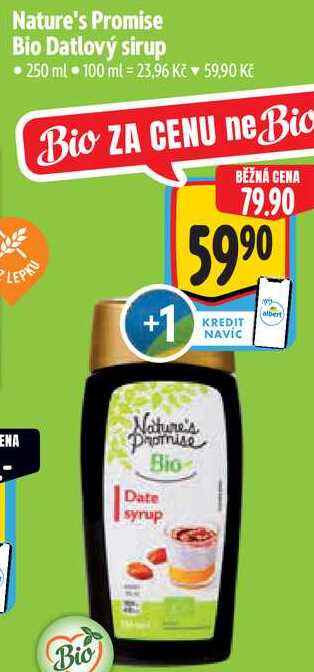 Nature's Promise Bio Datlový sirup, 250 ml 