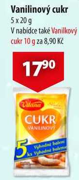 Vanilinový cukr, 5x 20 g