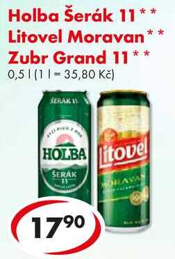 Litovel Moravan, Zubr Grand 11, 0,5 l