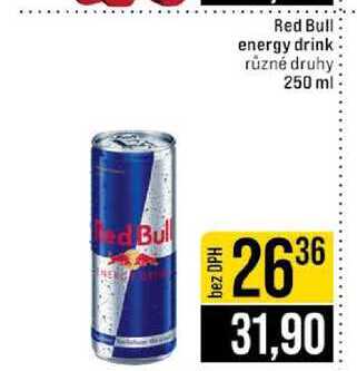 Red Bull energy drink různé druhy 250 ml