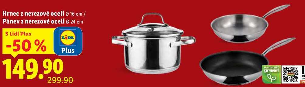 Hrnec z nerezové oceli/Pánev z nerezové oceli