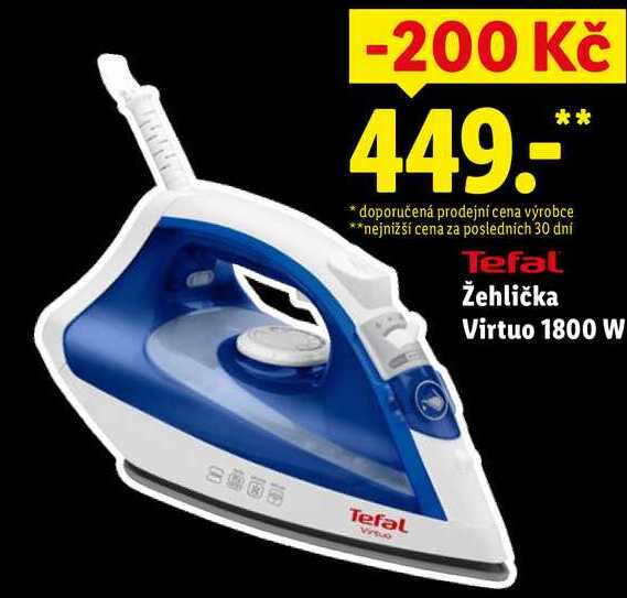 Tefal Žehlička Virtuo 1800 W 