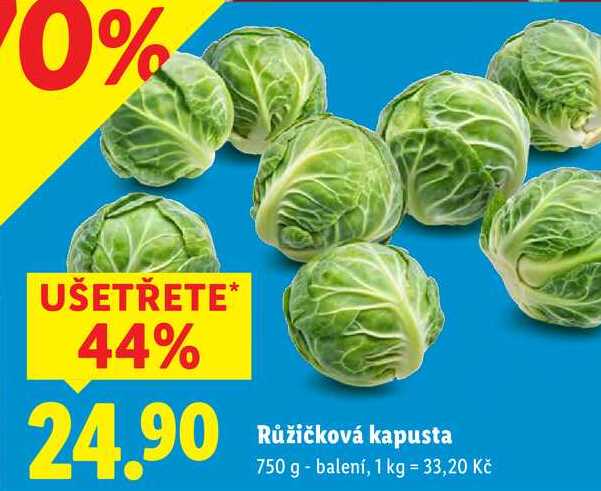 Růžičková kapusta, 750 g