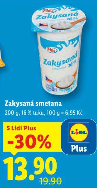 Zakysaná smetana, 200 g